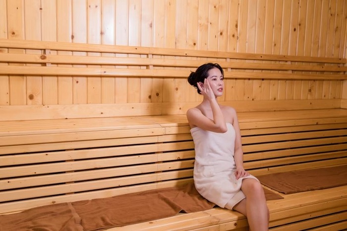 Phòng xông hơi spa khô Sauna truyền thống 