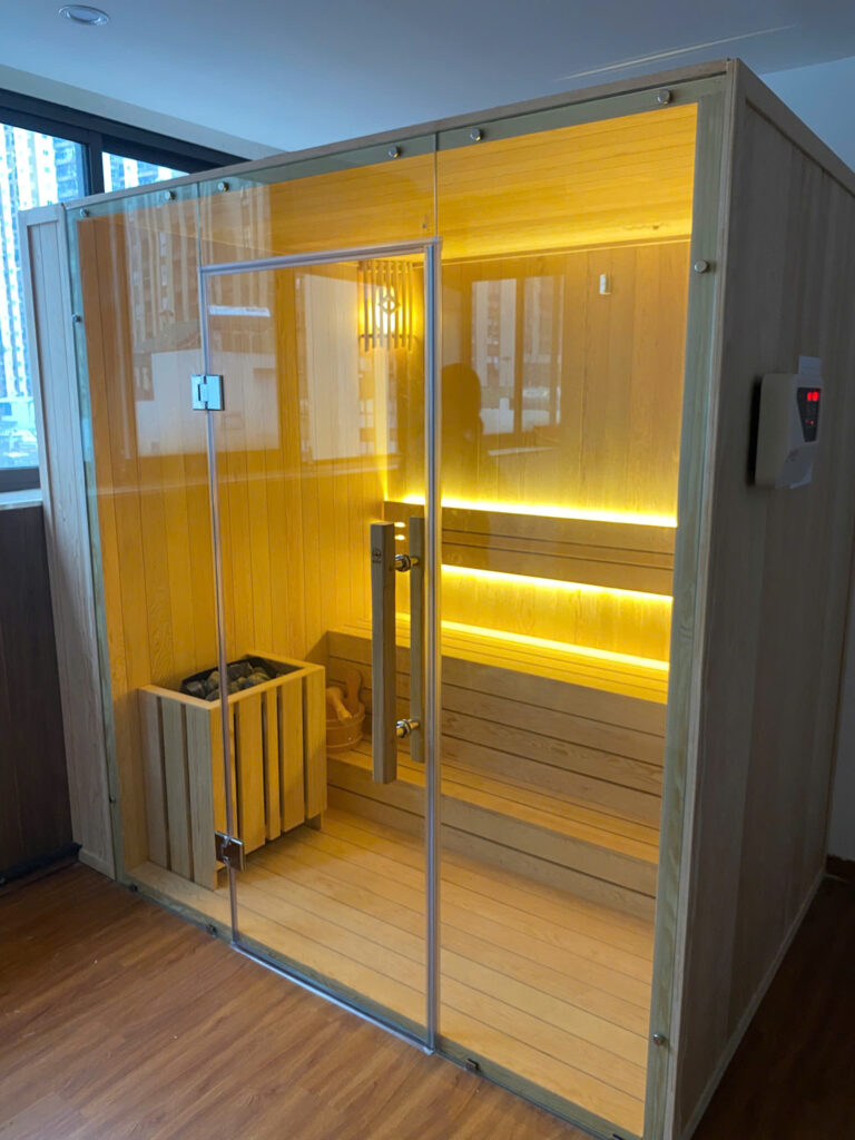 Hoàn thiện phòng xông hơi khô trước khi đưa vào sử dụng