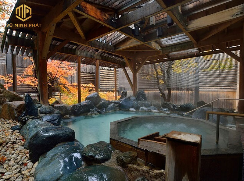 Thiết kế Onsen mang phong cách đậm chất Nhật Bản