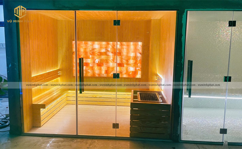 Phòng xông khô khi hoàn thành