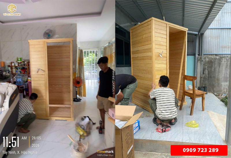 lắp đặt tại nhà khách hàng