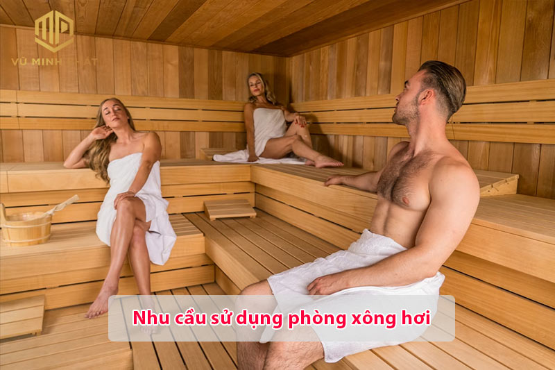 Lựa chọn kích thước phòng xông hơi dựa vào nhu cầu thực tế sử dụng